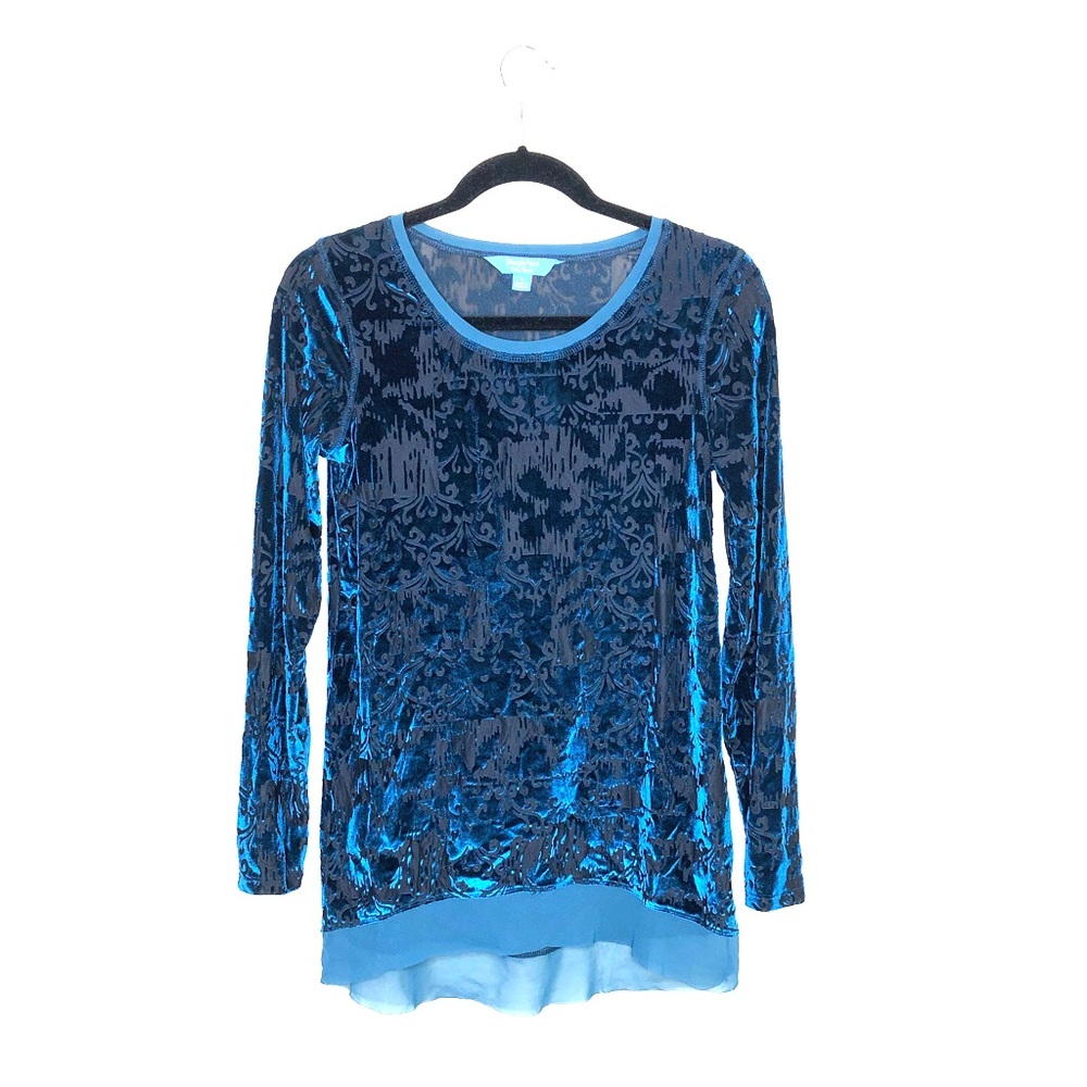 Teal blue blouse